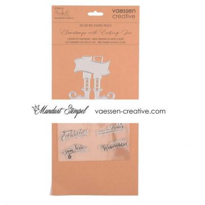 Vaessen Creative Mundart Clear Stamps und Stanzschablone deutsch - Elfenschuhe Deutsch